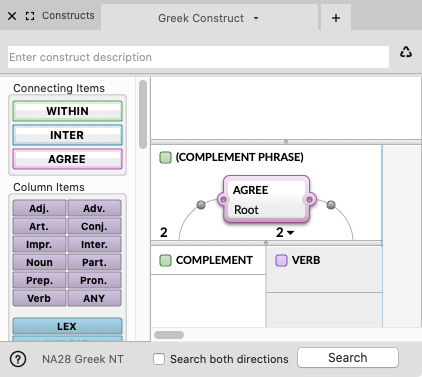 Defining a Clause and Phrase unit in a Greek Construct