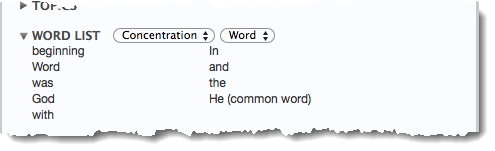 Click Add Parallel to open this Info Pane. It displays additional information about the Text in the active Text pane.